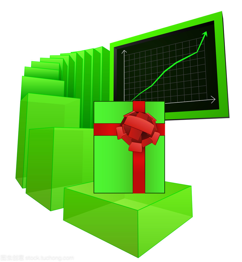 禮品產品市場矢量的積極成果